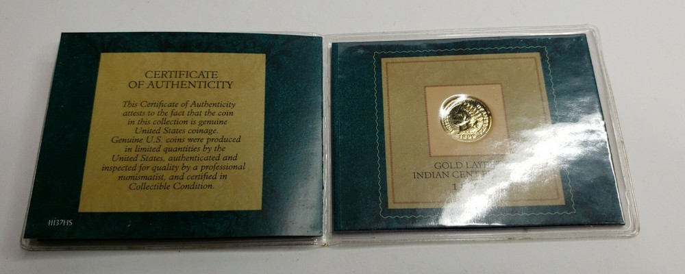 Gold Layered Indian Cent From the1800's