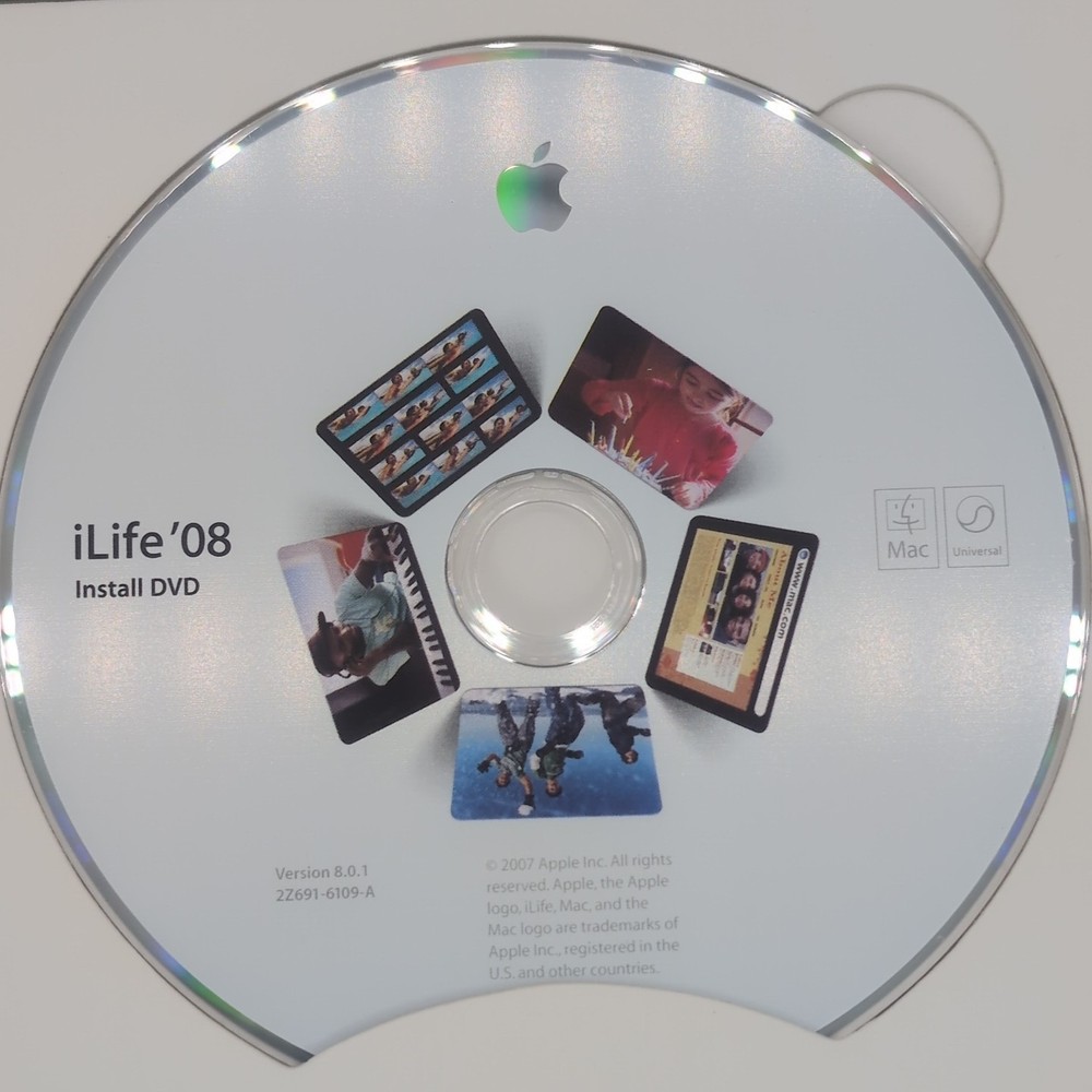 Mac Apple iWork & iLife ’08 Software Lot Bundle Discs