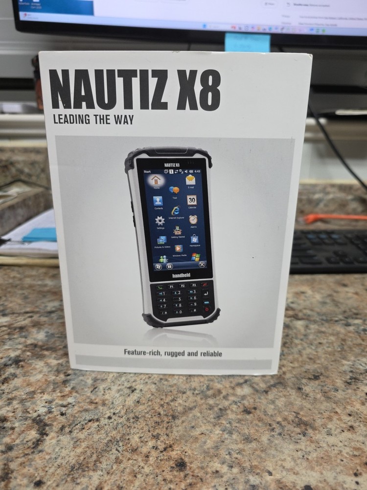 handheld NAUTIZ X8 compact rugged Android data collector; tested, works; reset