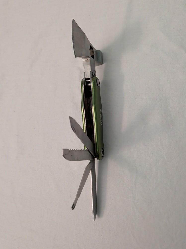 Apollo Hatchet Multi Tool 10/18/1 Green & Silver