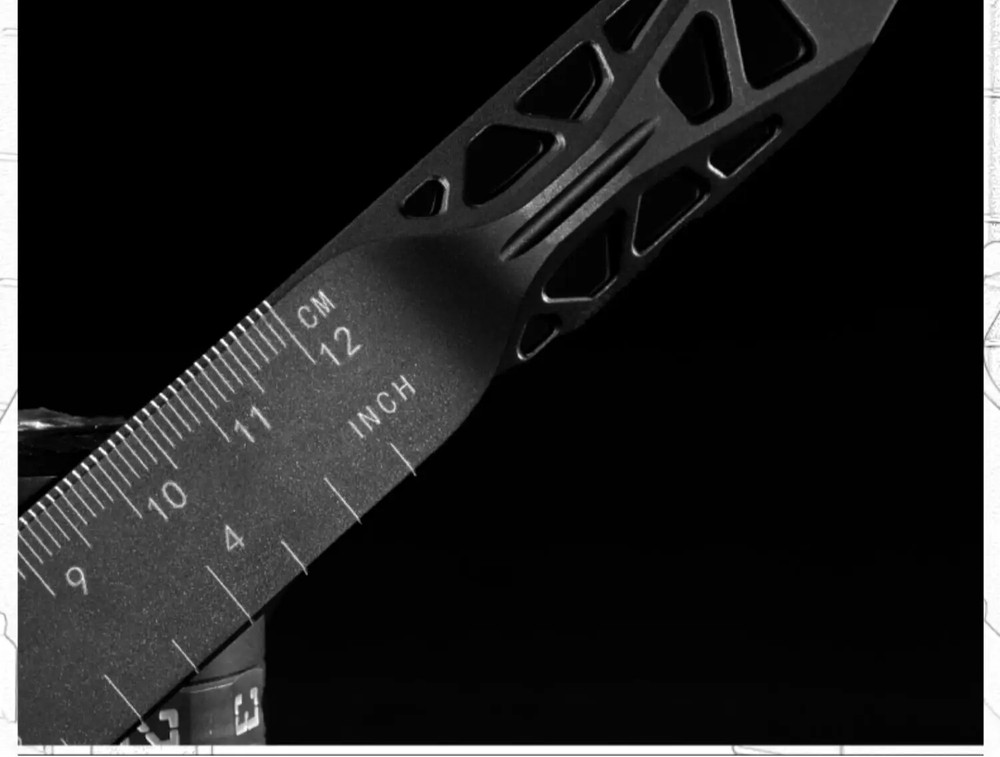 EDC Titanium Alloy Ruler Measurement Drawing Ruler Math Multi-functional Tools