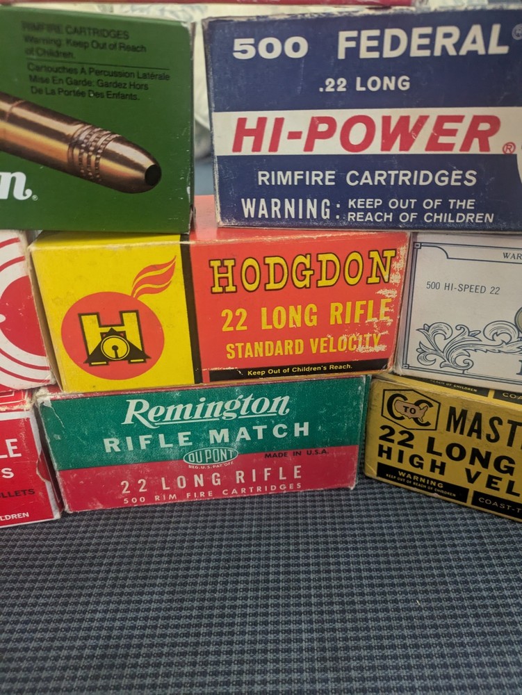 Empty 22 LR Brick Boxes 9 In Total