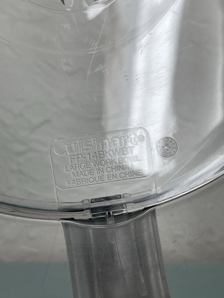 Cuisinart FP-14DC Food Processor Work Bowls (3) Small Medium & Large