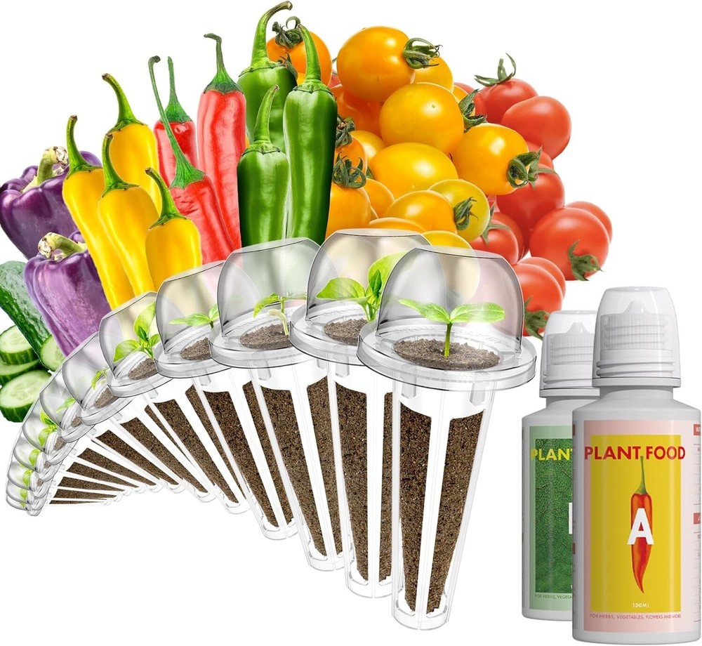 User-Friendly Hydroponic Cherry Tomato Seed Kit with Growth Accessories Included