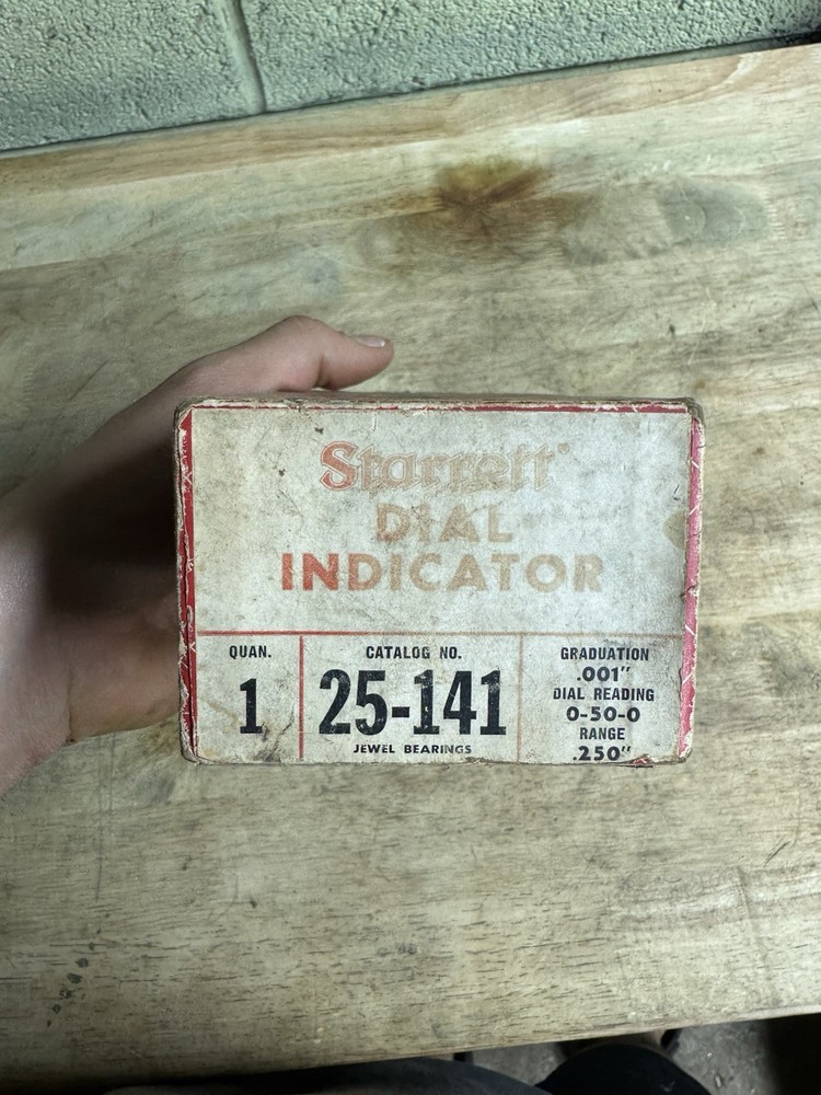 STARRETT dial indicator 25-141, RANGE-.250'