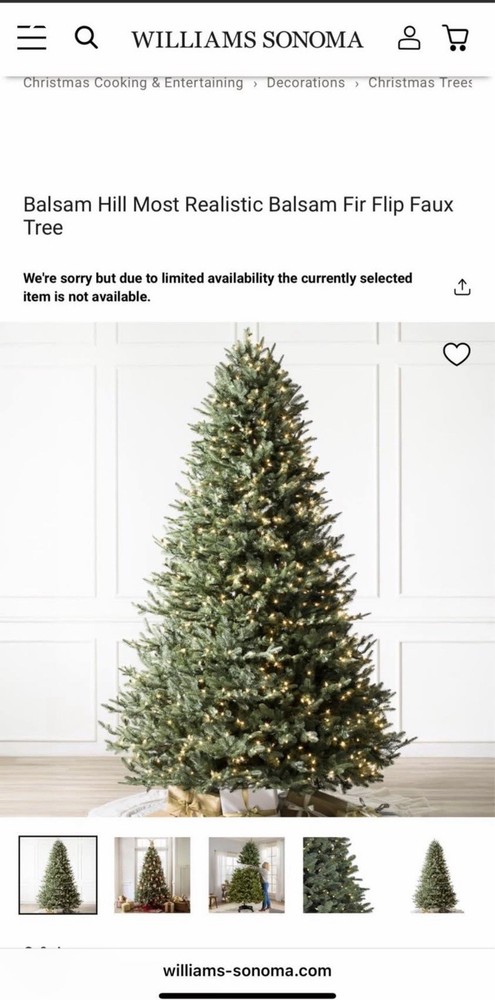 Balsam Hill 2802056 9ft Artificial Christmas Tree - Unlit