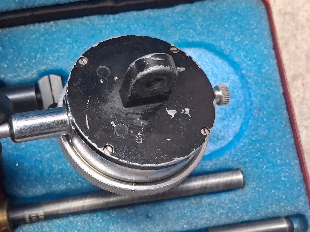 Vintage Central Tools .001" Dial Indicator With Magnetic Base USA