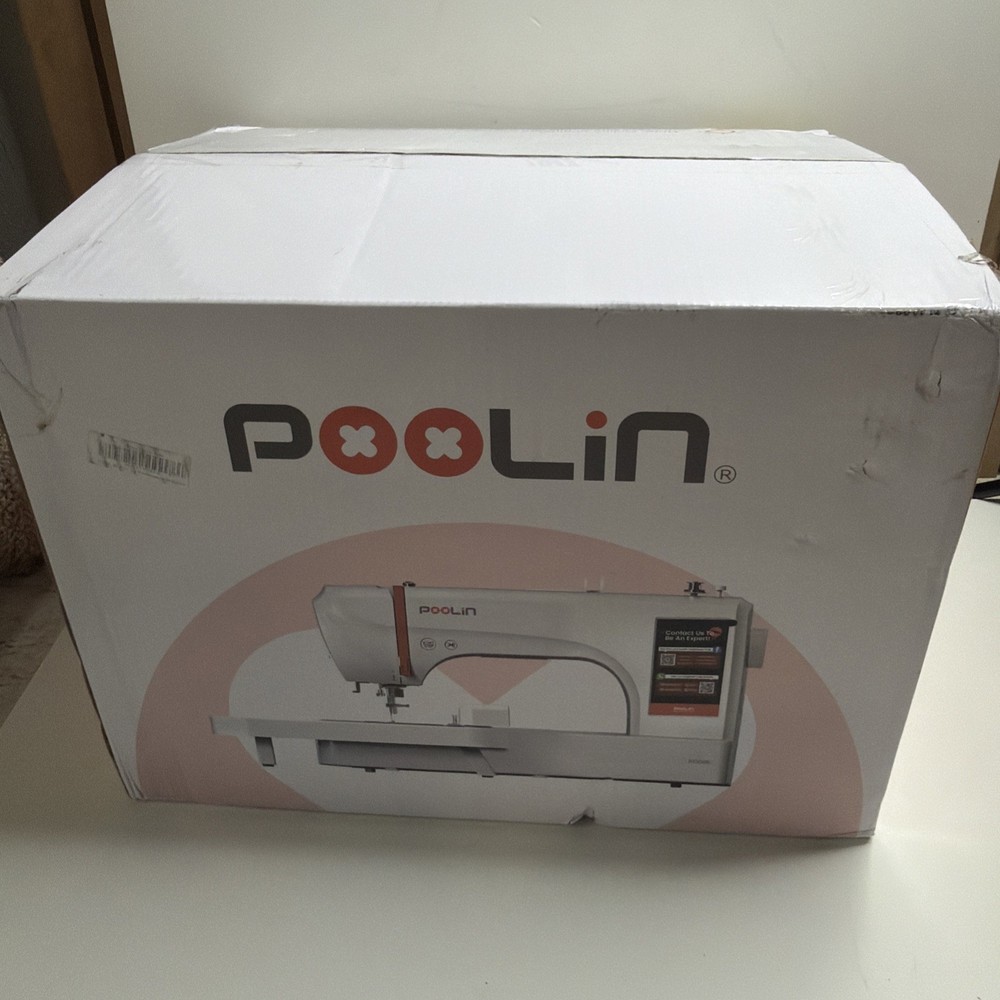 POOLIN EOC06 Computerized Embroidery Machine 7" Large LCD Touch Screen