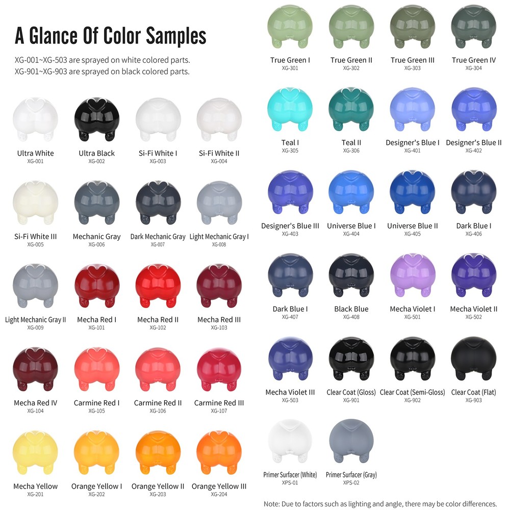 DSPIAE XG Series Water-based Pre-mixed Paint 50ML Basic Color Master