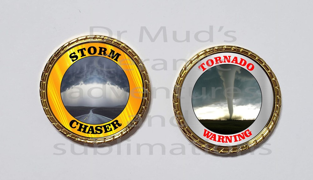 Cool Storm Chasers Tornado Warning  novelty  Coin