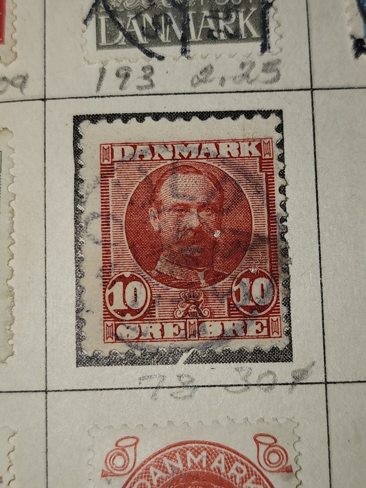Foreign Denmark 10 Ore Stamp Used - #H222