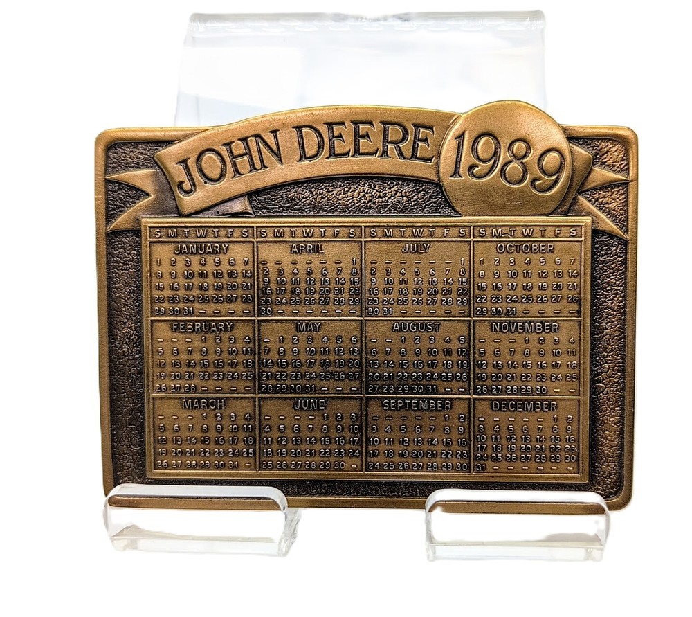John Deere 1989 Calendar Medallion