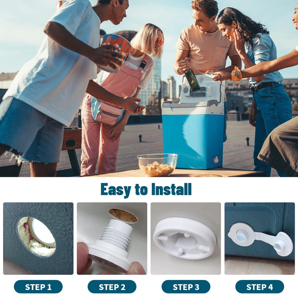 Cooler Drain Plug Replacement for Coleman, 1" Standard Drain Plug Kit Assembl...