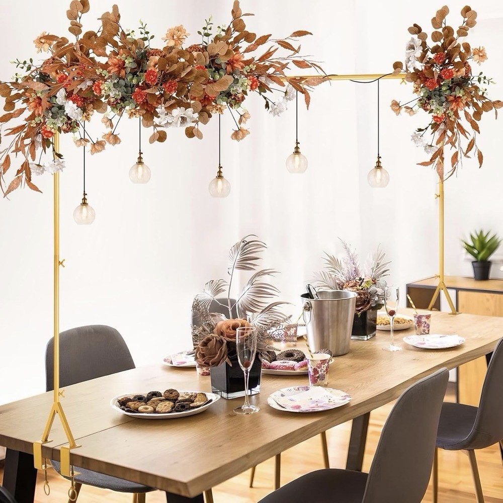 Adjustable Gold Tabletop Arch Stand