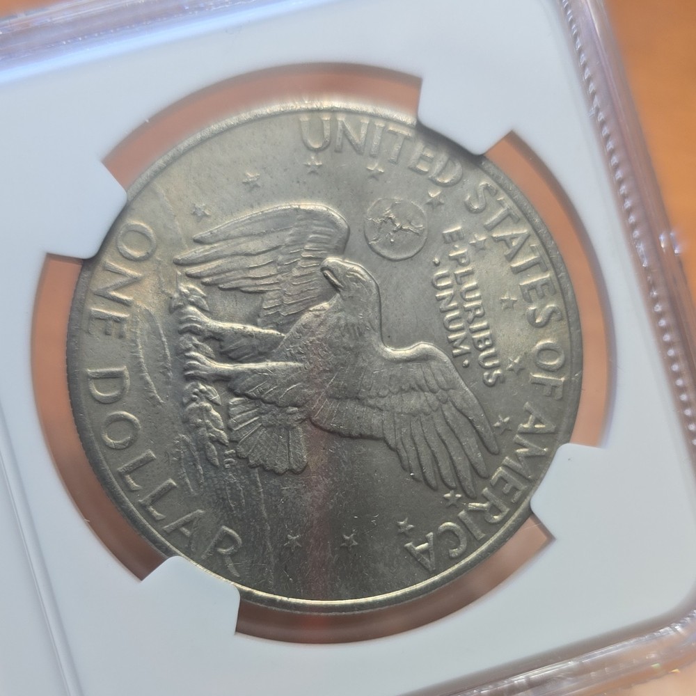 1971 Eisenhower Dollar $1 NGC Brilliant Uncirculated