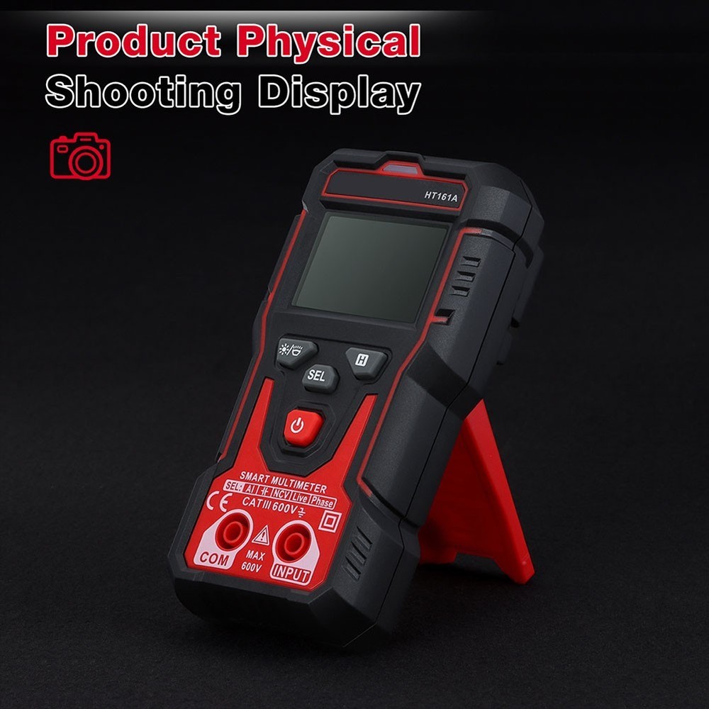 HT161A Auto Range Multimeter 4000 Counts Backlit LCD NCV and Diode Test