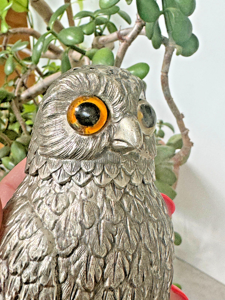 Silver Plate Owl Sugar Caster Corbell and Co.