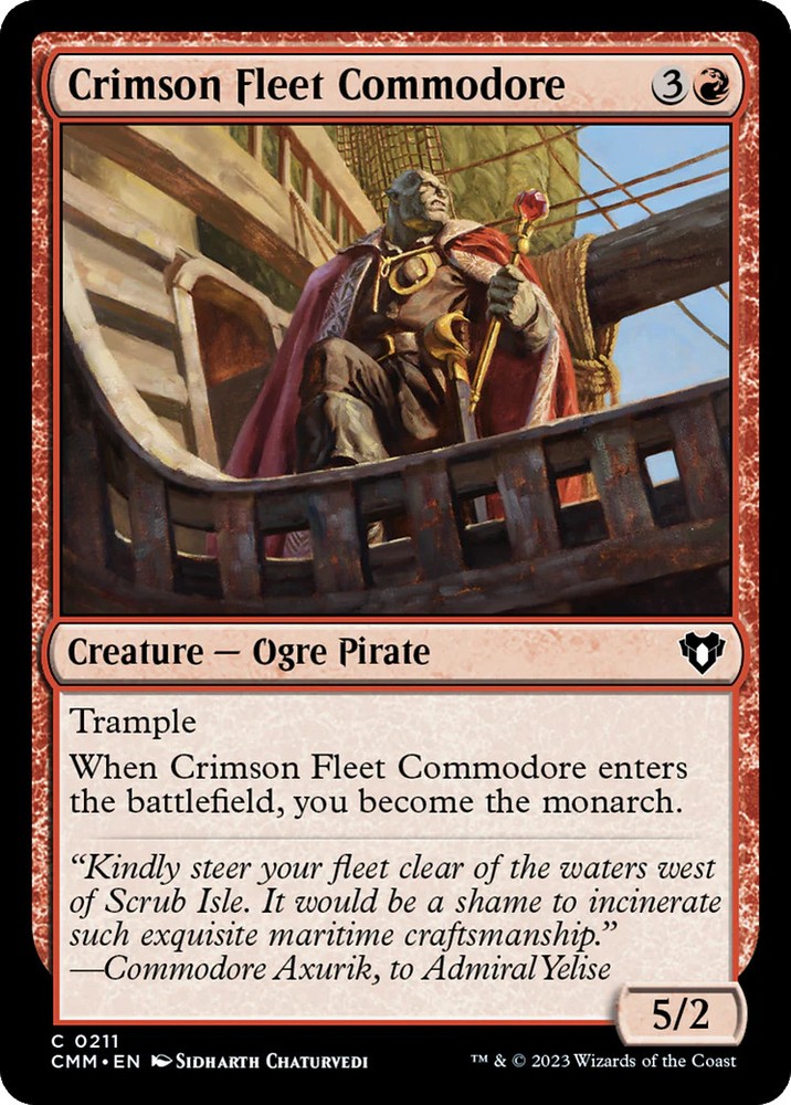 Crimson Fleet Commodore [Commander Masters]