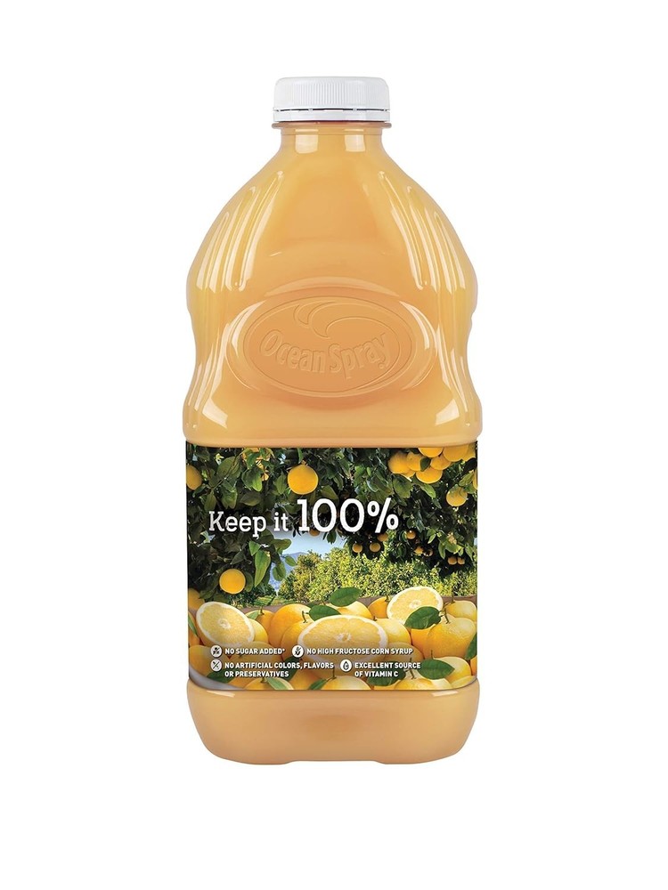 Juice, 100% Grapefruit, 60 Ounce Pack of 8
