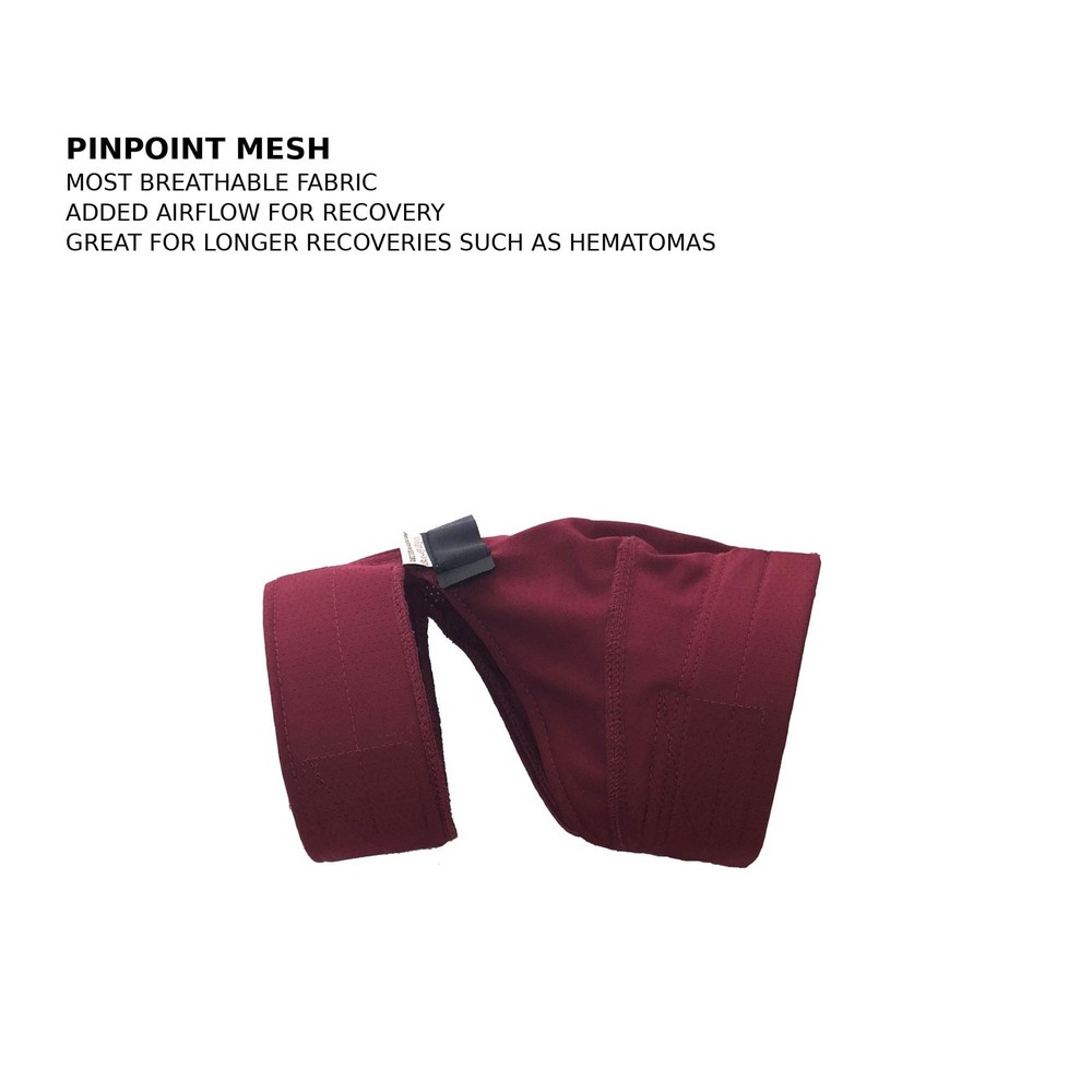 No Flap Ear Wrap (Red Pinpoint Mesh, Medium) Red