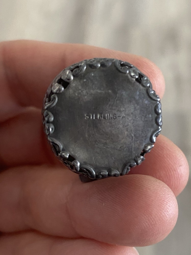 Antique 925 Sterling Silver Thimble Case Holder / Pendant