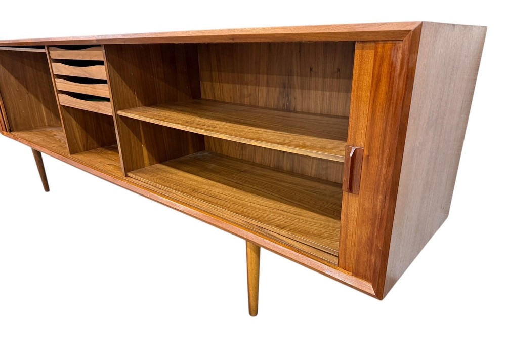 Mid-Century Danish Modern Teak Tambour Sideboard