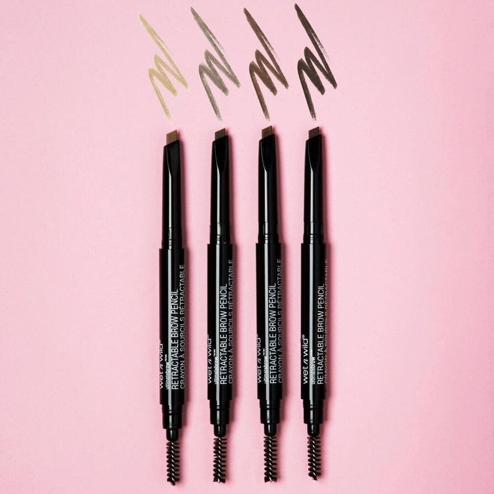 Ultimate Eyebrow Retractable Definer Pencil, Medium Brown, Dual-Sided Brow Br...