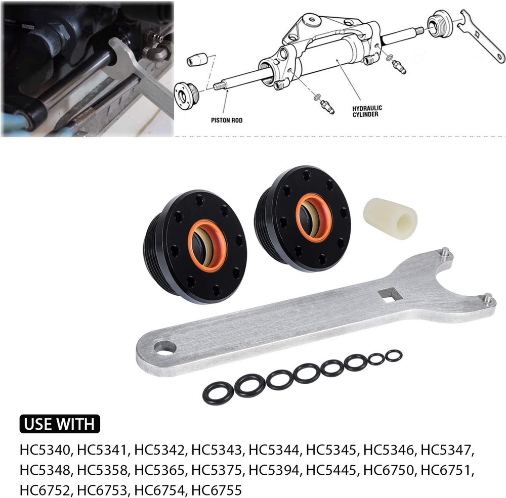 HS5157 Front Mount Hydraulic Steering Cylinder Seal Kit & Support Bracket Puller