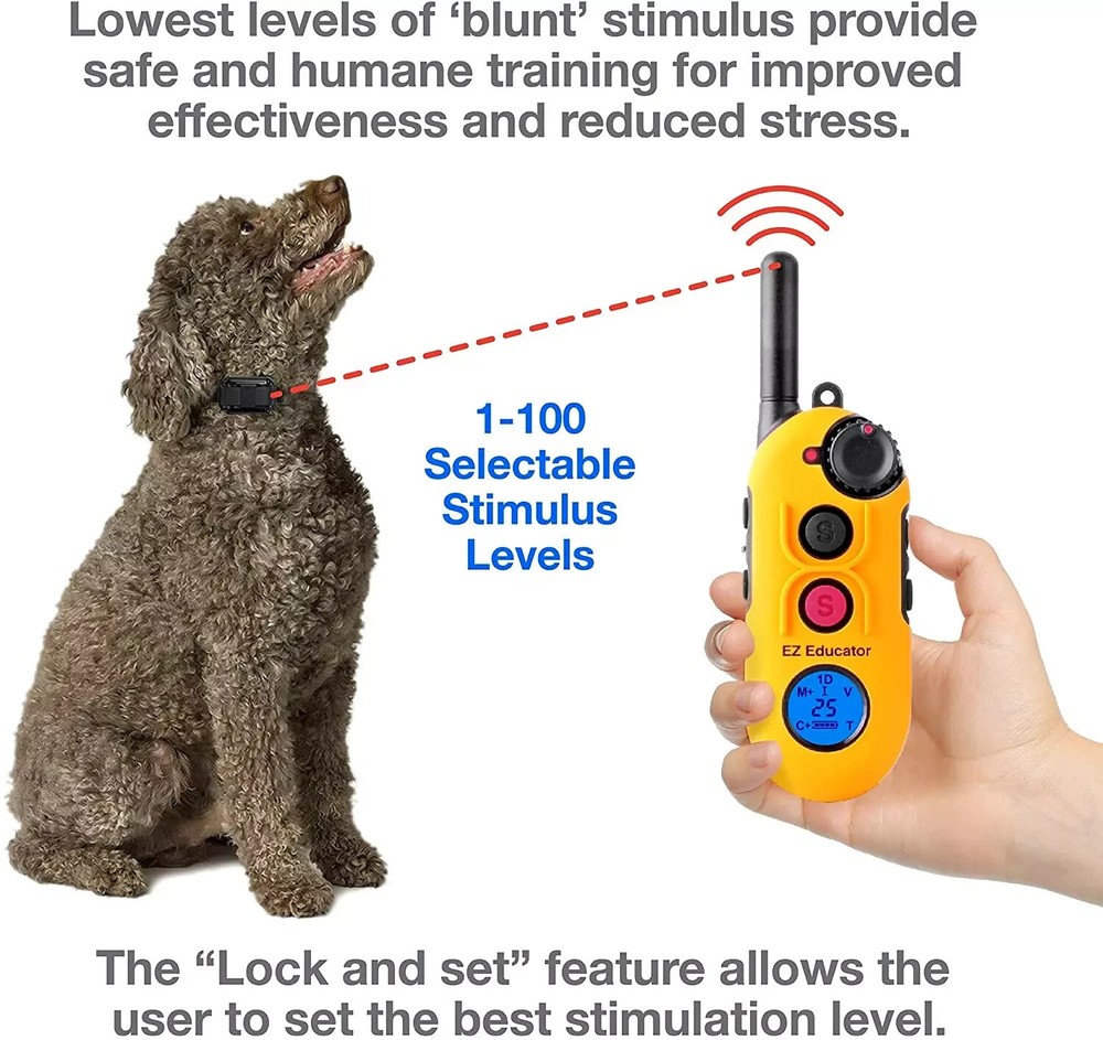 E-Collar Easy Educator EZ-900 TRANSMITTER ONLY LAVENDER FREE Clicker!