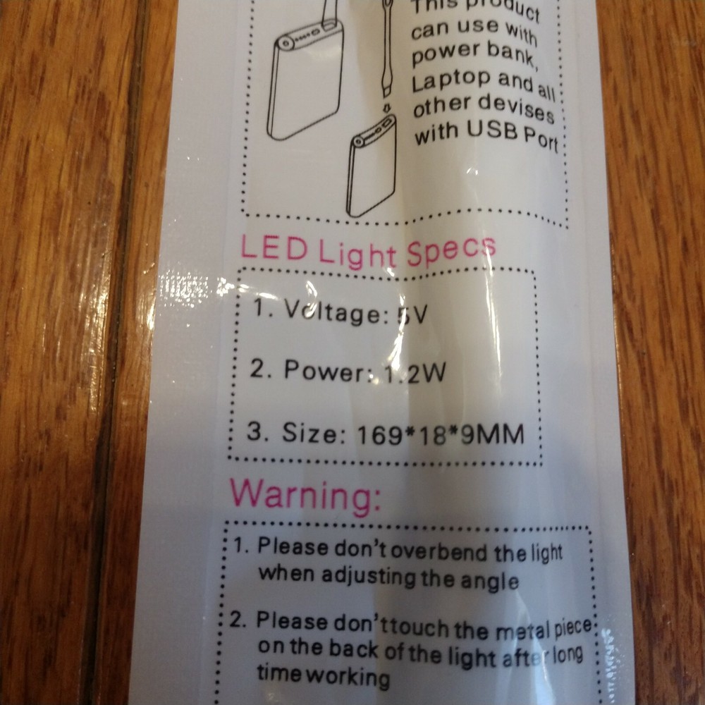 White Usb Led Light Mini Flexible Lamp Computer Laptop Keyboard Reading 1 piece