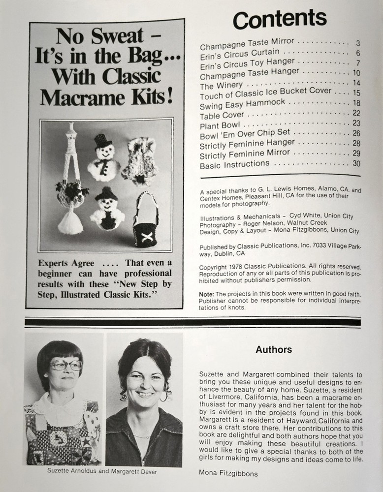 Macrame A LA MODE Macrame Patterns BABY , HAMMOCK & More