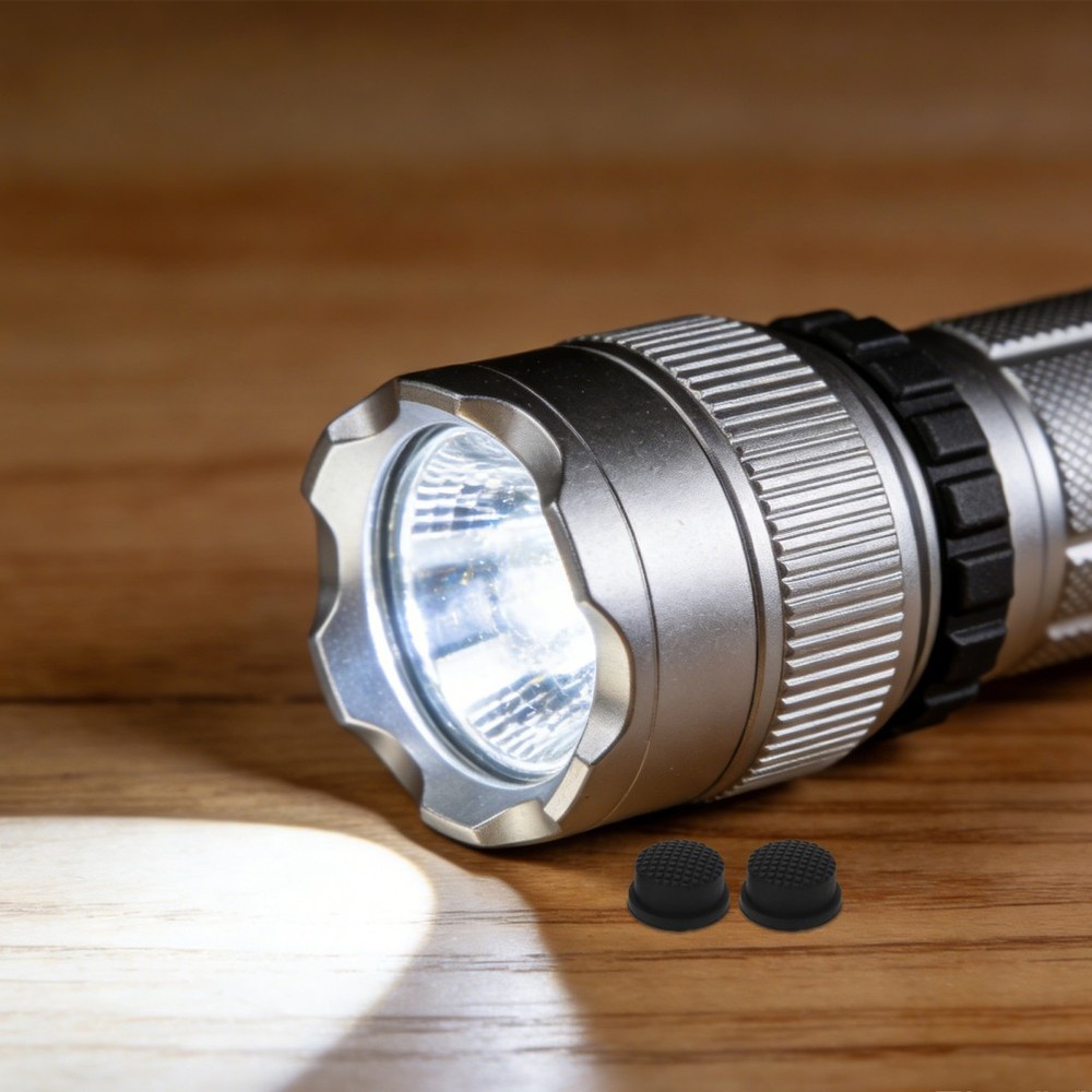 2 PCS Waterproof Rechargeable Flashlight Torch Switch Boot Electric Button Cap