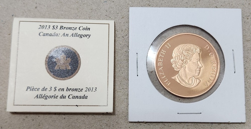 CANADA 🇨🇦 THREE DOLLARS PROOF COIN 2013 (QUEEN ELIZABETH II / COMMEMORATIVE)