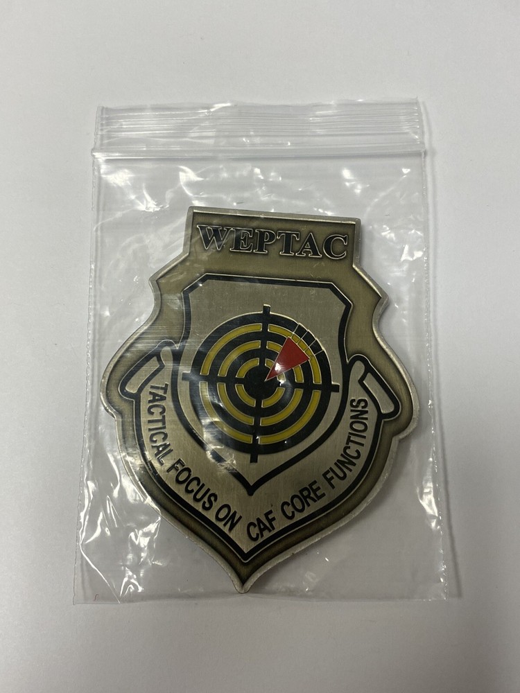 WEPTAC Tactical Focus On CAF Core Functions US Air Force Weapons Challenge Coin