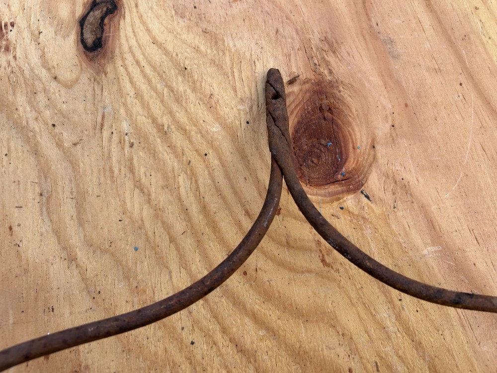 Rake Head Rusty Rustic no handle Original Vintage Primitive Metal