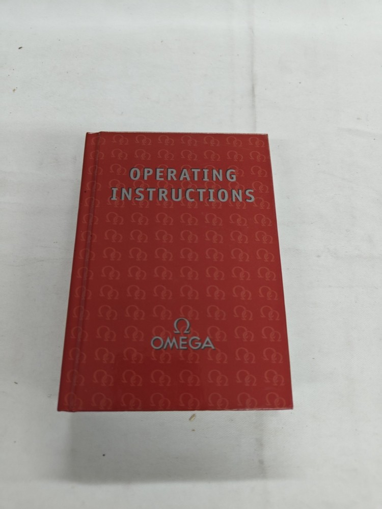 Omega Operating Instructions Book 1/5 Hardcover
