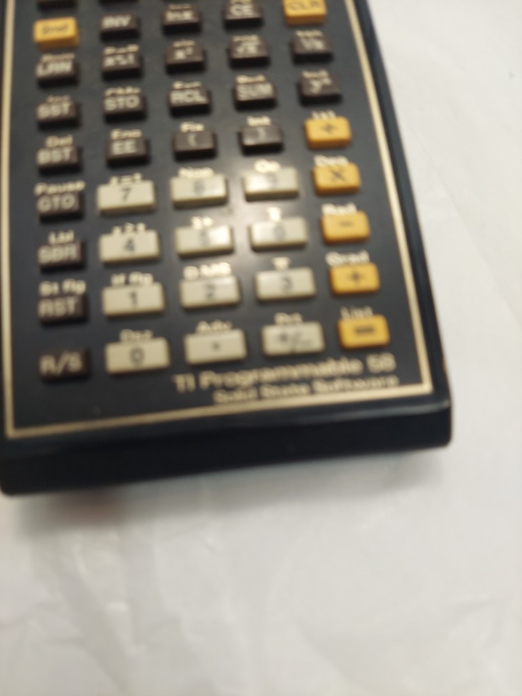 Vintage Texas Instruments TI-58 Programmable Calculator Master Library Module 1