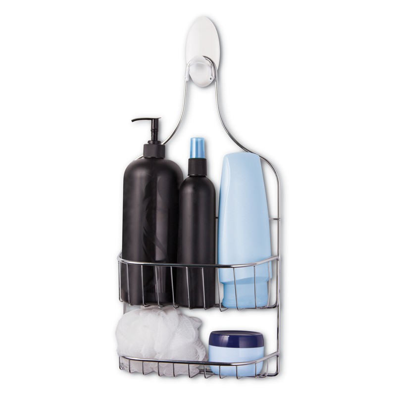 Command BATH19-ES Plastic Frosted Bath Caddy Hanger 7.5 lbs. Capacity