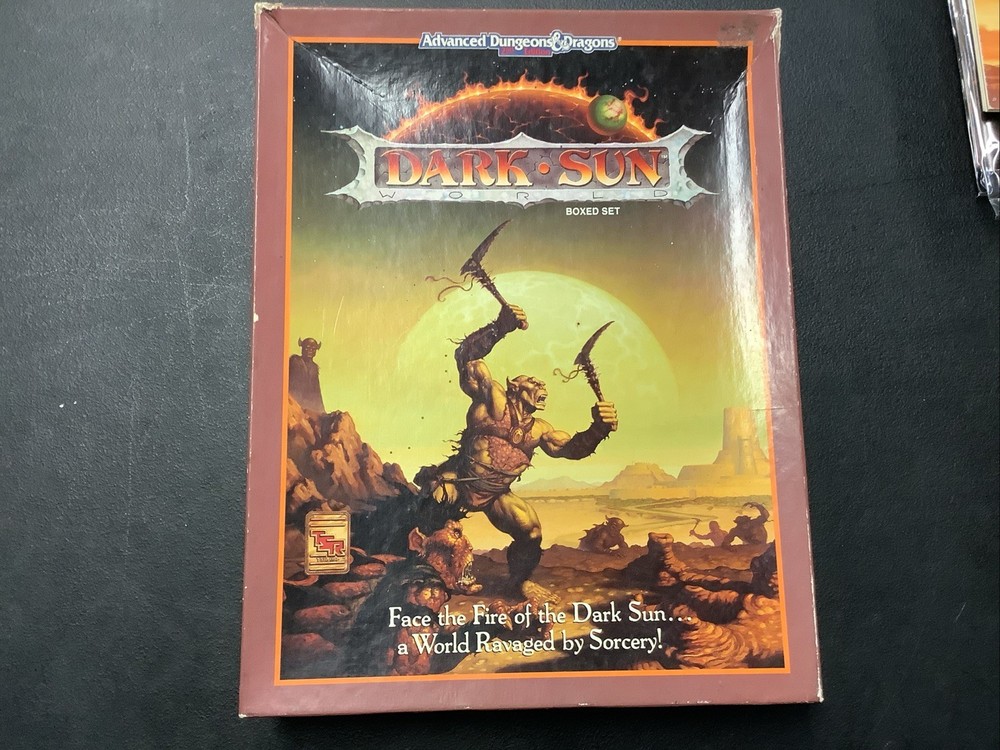 Advanced Dungeons and Dragons 2nd Edition Dark Sun Boxed Set COMPLETE