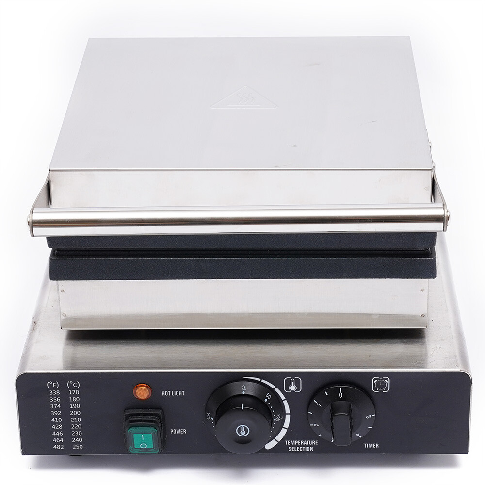 110 V Commercial Waffle Maker Rectangular Stainless Steel Body Waffle Maker New