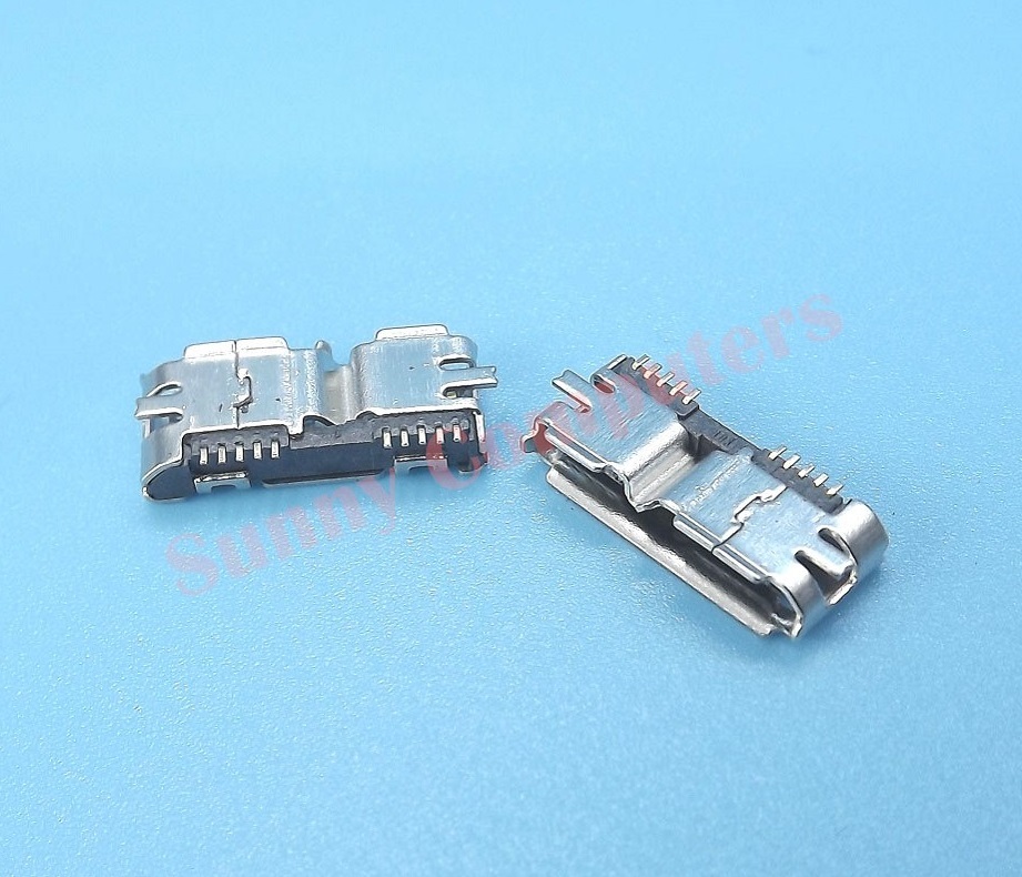 2x Micro USB 3.0 Socket Female Port Replacement Part For Mobile HDD PC Repair E