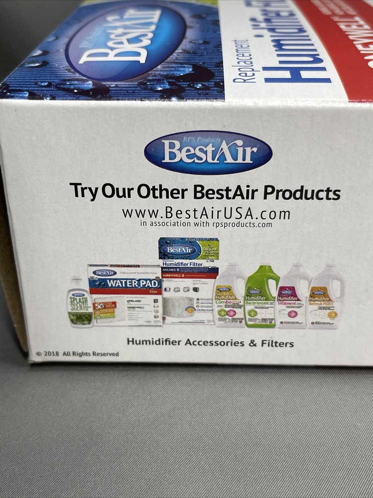 BestAir D88 Humidifier Replacement Filter NIB Chlora-Clear Antimicrobial
