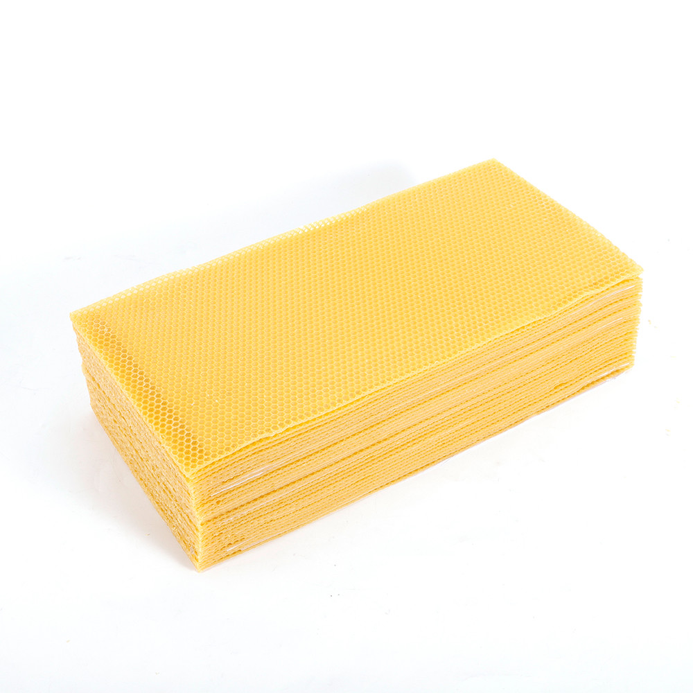 30pc Honeycomb Sheets Bee Wax Foundation Beehive Frames for Beekeeping Brood Box