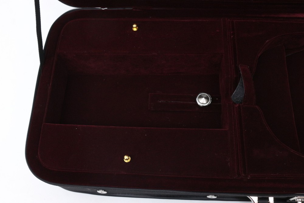 Protable Viola Case Oxford Durable Red Padding Strong Waterproof Black