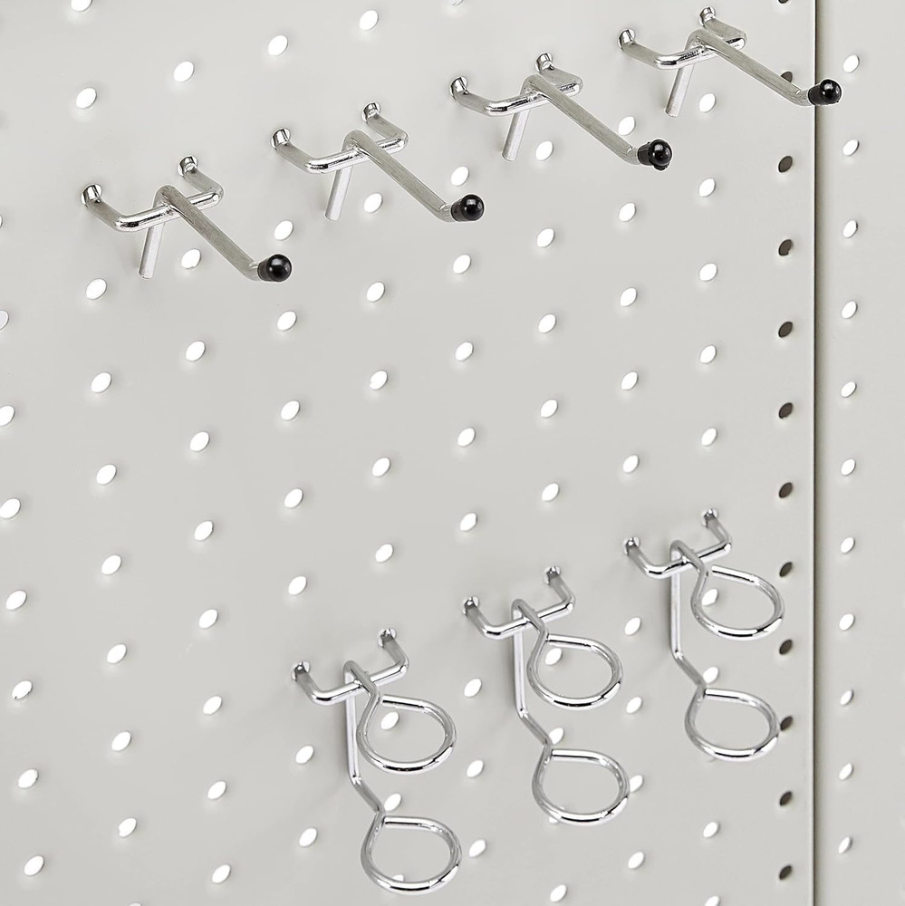 Rectangular Metal Pegboard Wall Organizer, Tool Storage Organization System, Rus