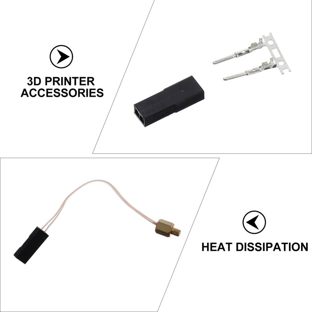 1 Set Premium Thermistor Printer for 3D Printer Extruder Extruder Thermistor