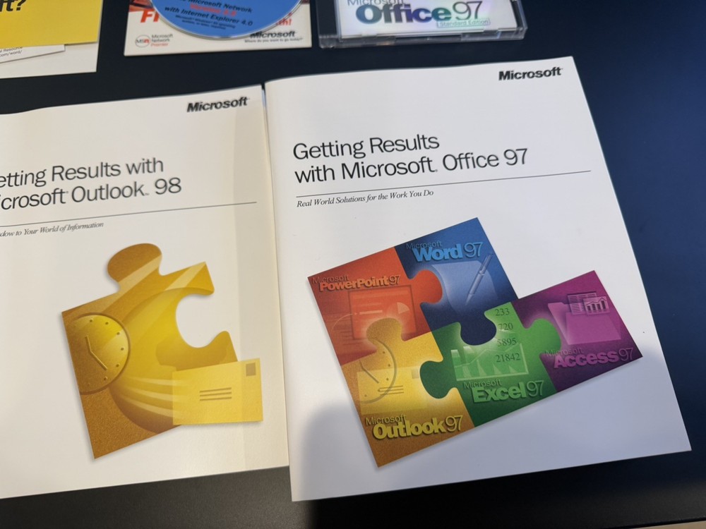 Microsoft Office 97 Standard Edition Complete Vintage - Good Condition