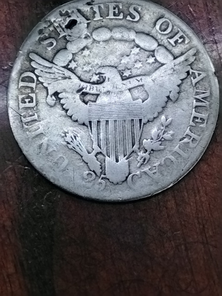 1807 Draped Bust American Liberty Silver Quarter Holed