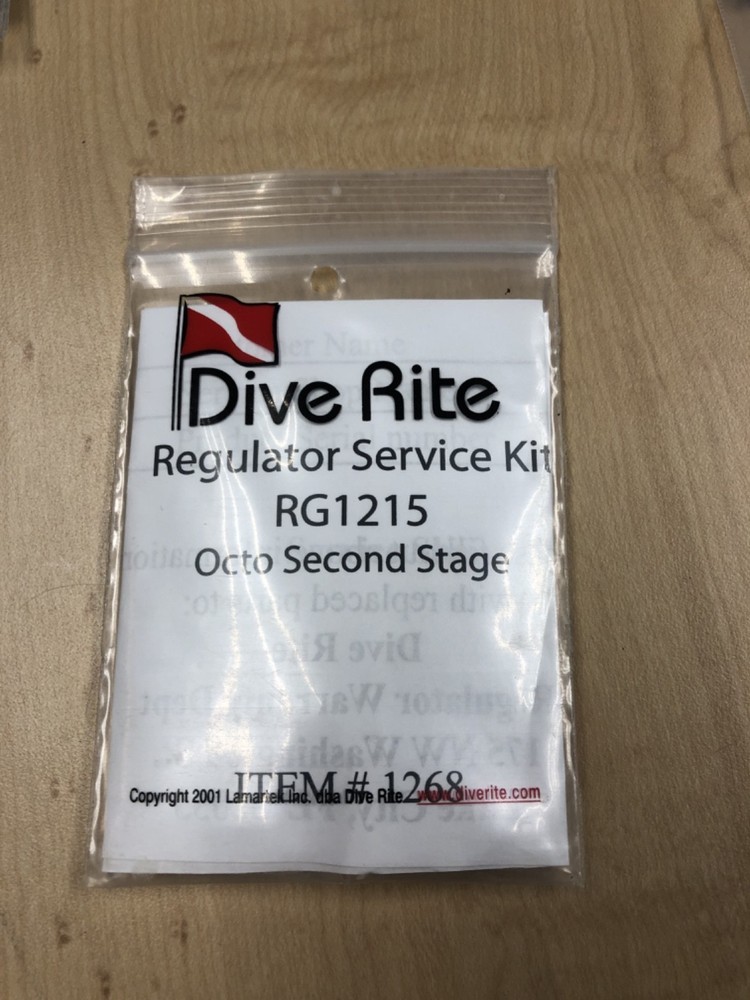 Dive Rite  RG1215 Second Stage Service Kit New