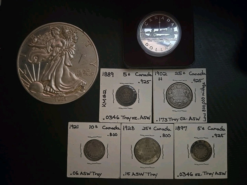 Lot Of CANADA SILVER COINS
